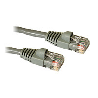 1ft CAT5E 350Mhz SNAGLESS PATCH CABLE GREY